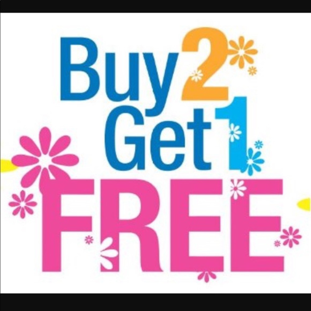 Buy 2 items, get 1 free. EVERYTHING HAS TO GO.